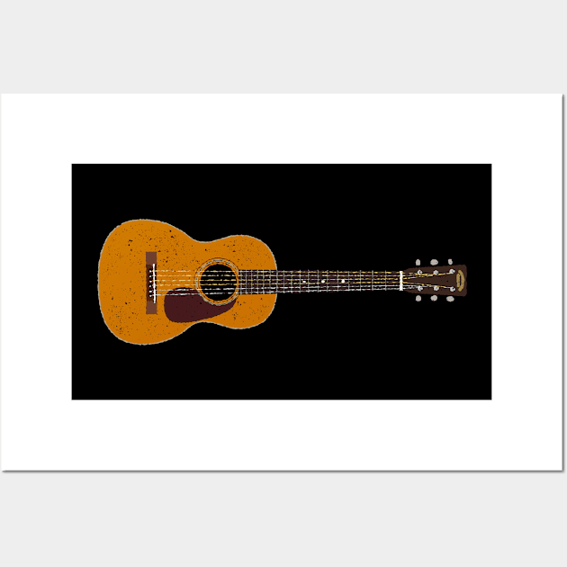 Dolly Parton Martin 5-18 Terz Acoustic Guitar Wall Art by Daniel Cash Guitar